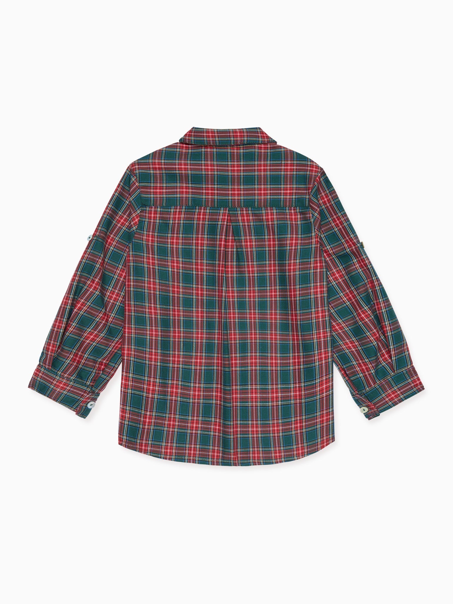 Green Tartan Nico Long Sleeve Boy Shirt