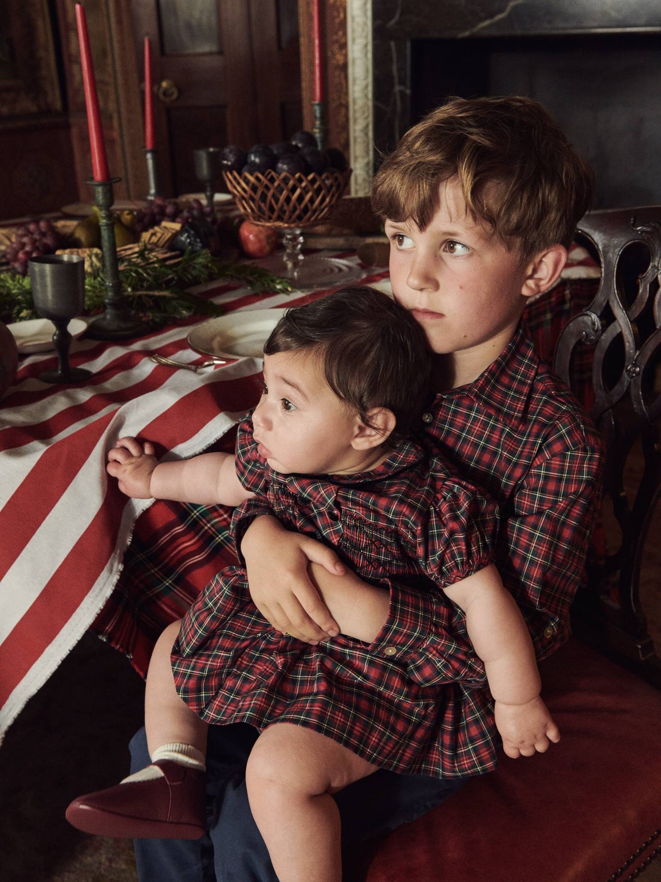 Red Tartan Nico Long Sleeve Boy Shirt