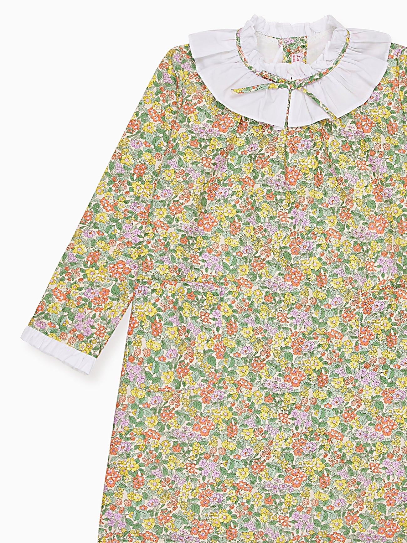 Yellow Floral Odisea Baby Girl Made With Liberty Fabric Set