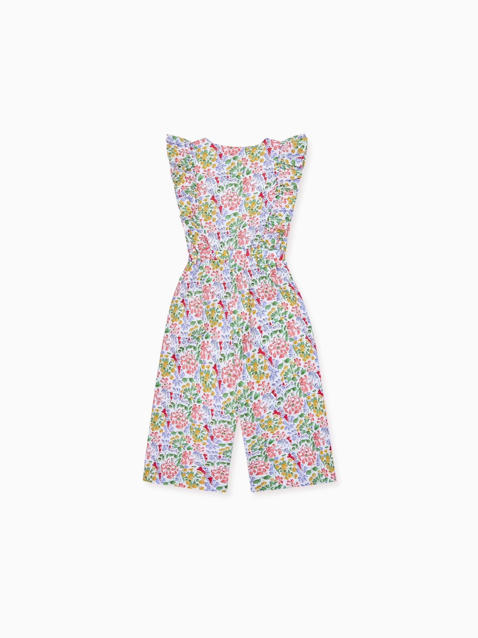 Red Floral Olina Girl Jumpsuit