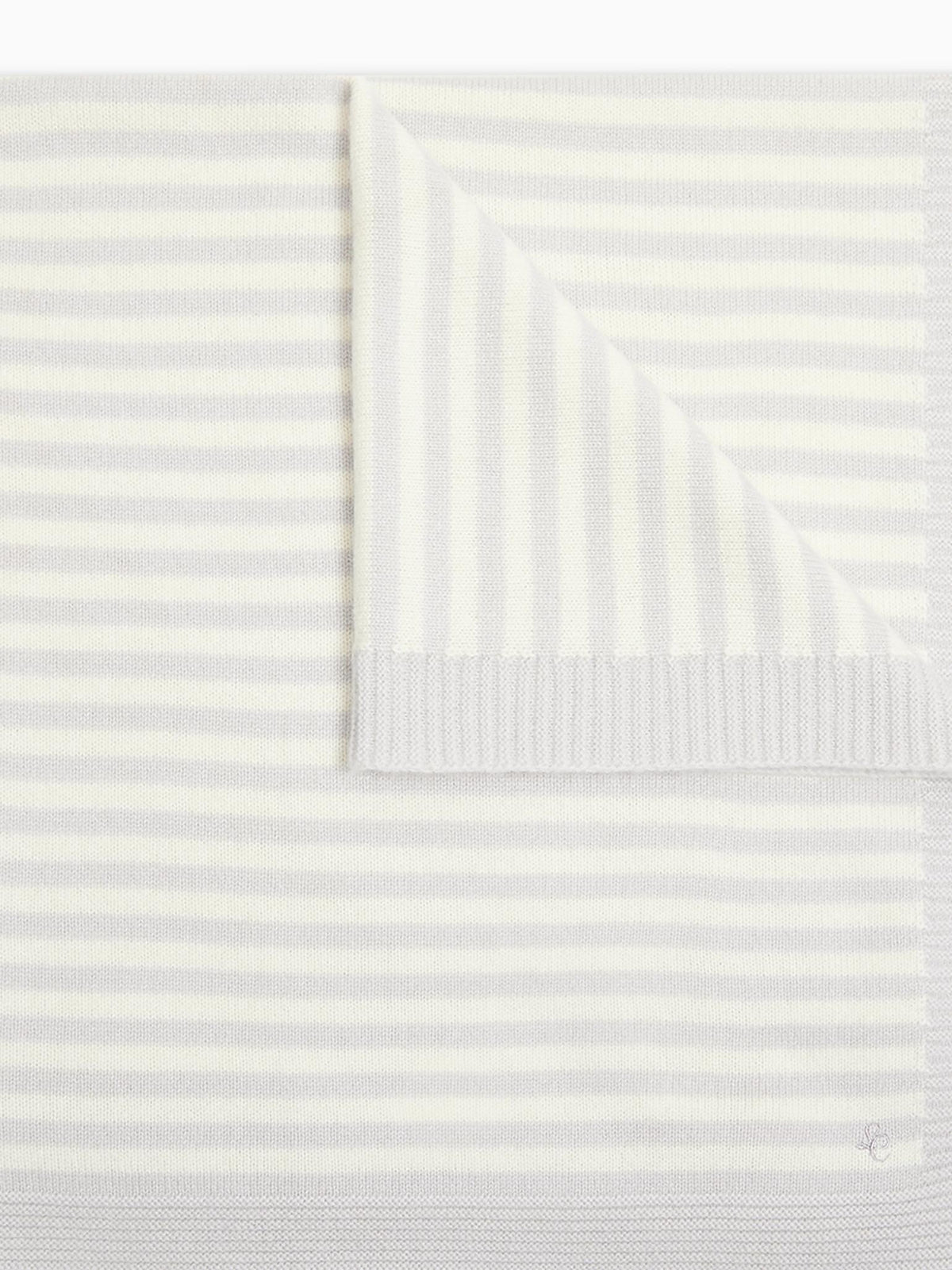 Light Grey Openwork Cashmere Baby Blanket