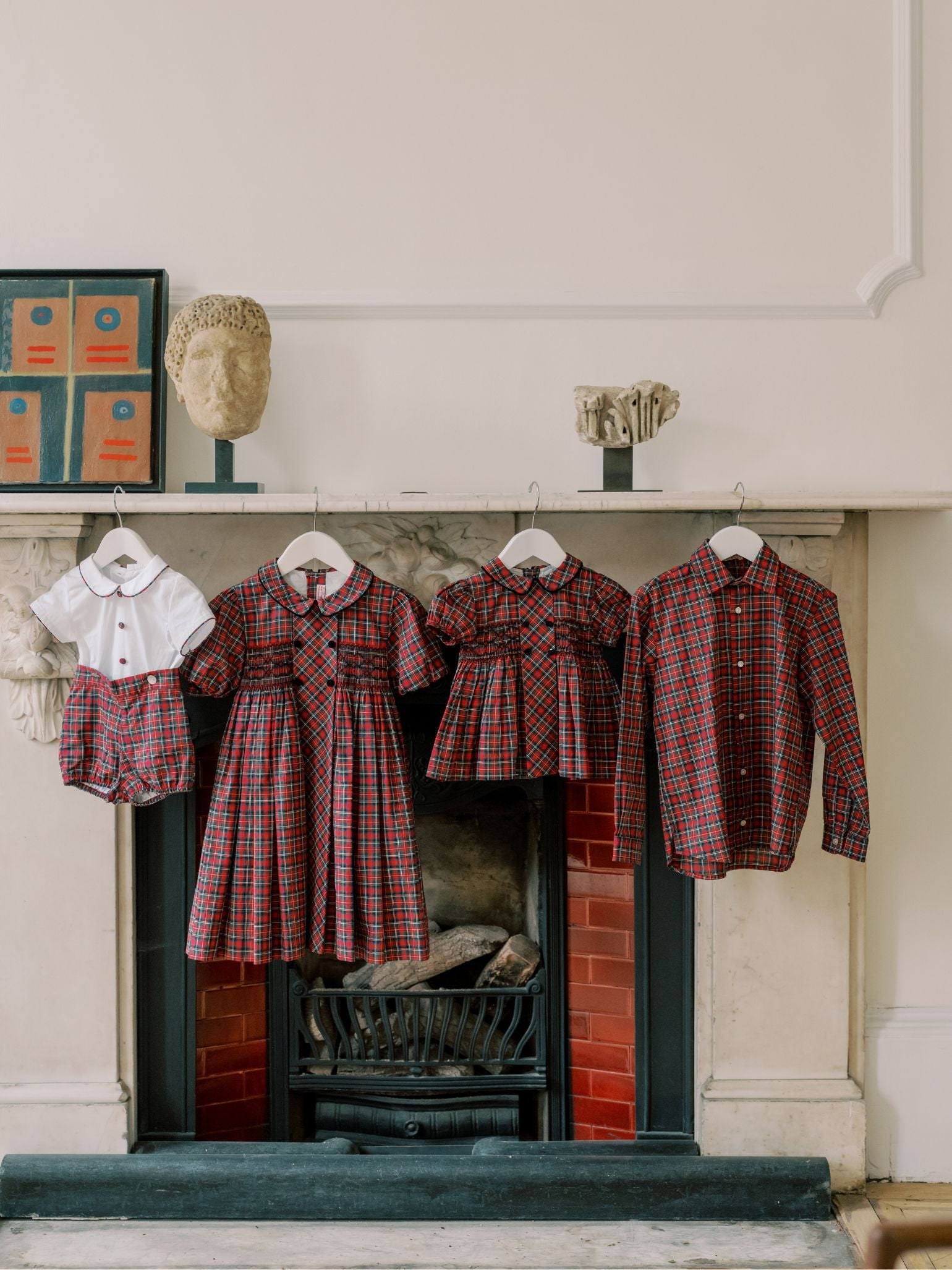 Red Tartan Nico Long Sleeve Boy Shirt