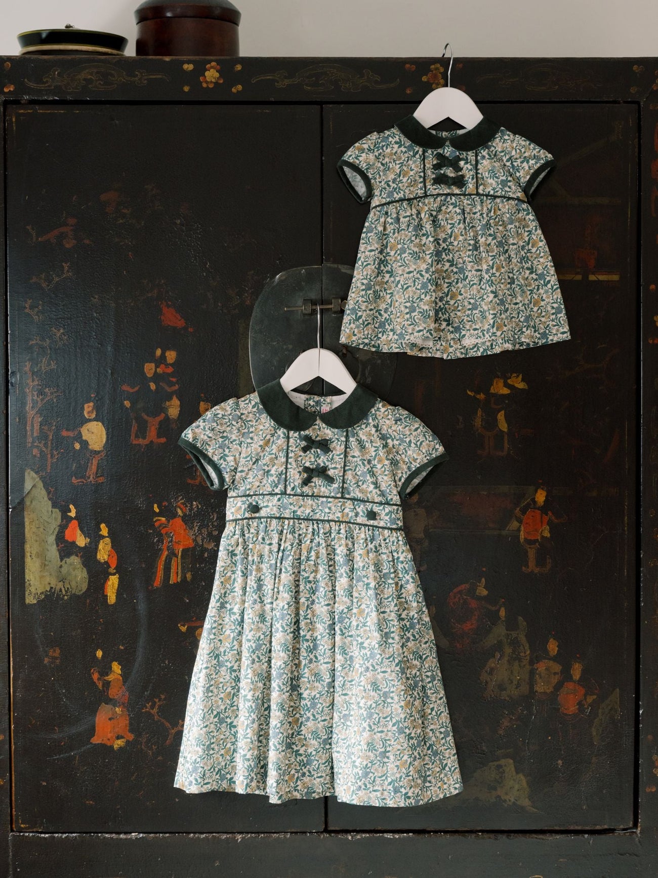 Portia Girl Dress & Baby Set Outfit Bundle