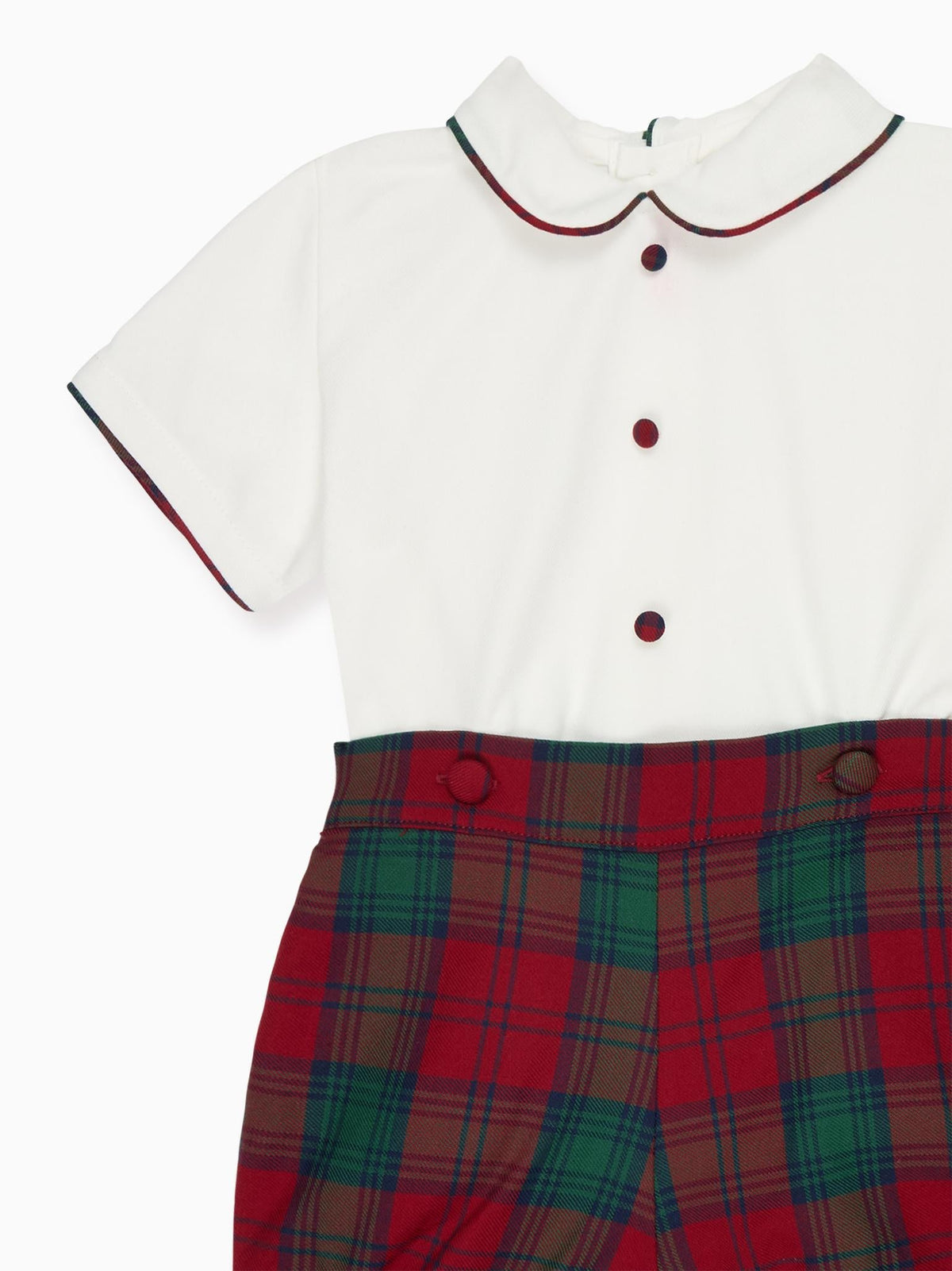 Green Tartan Pablo Baby Boy Set