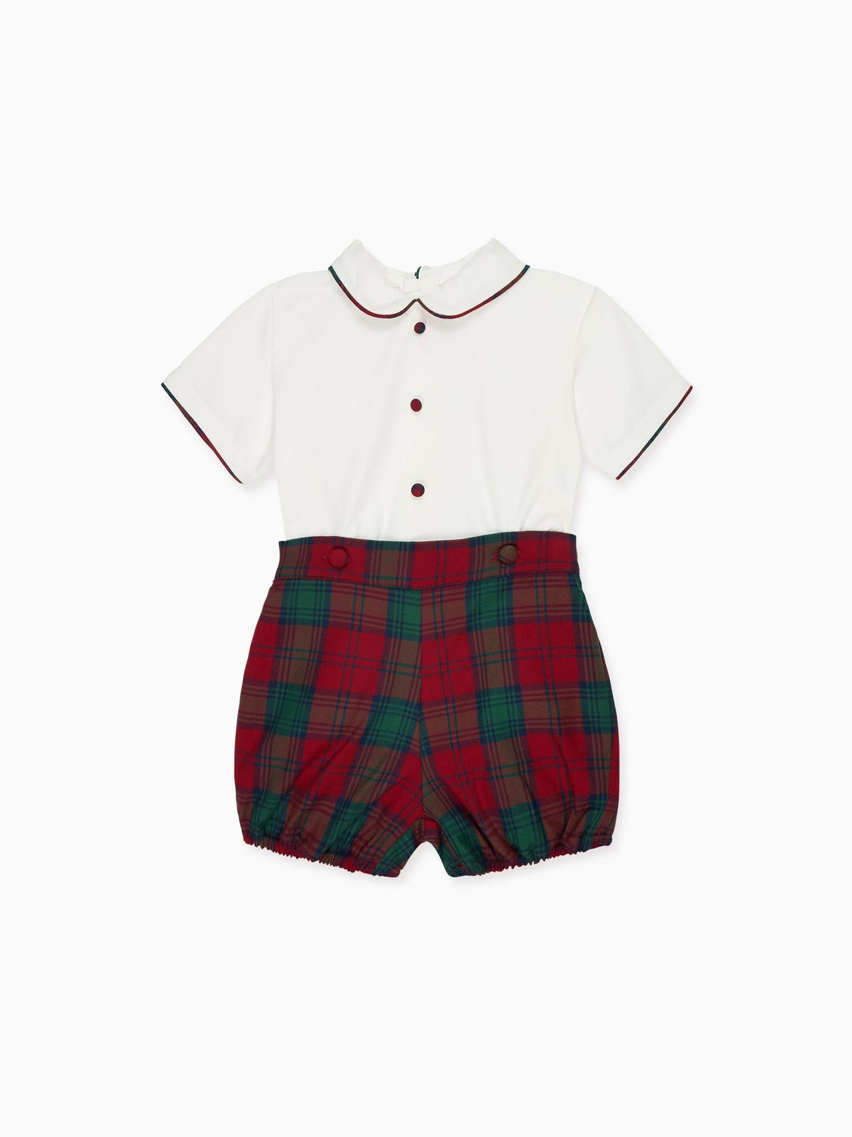 Green Tartan Pablo Baby Boy Set