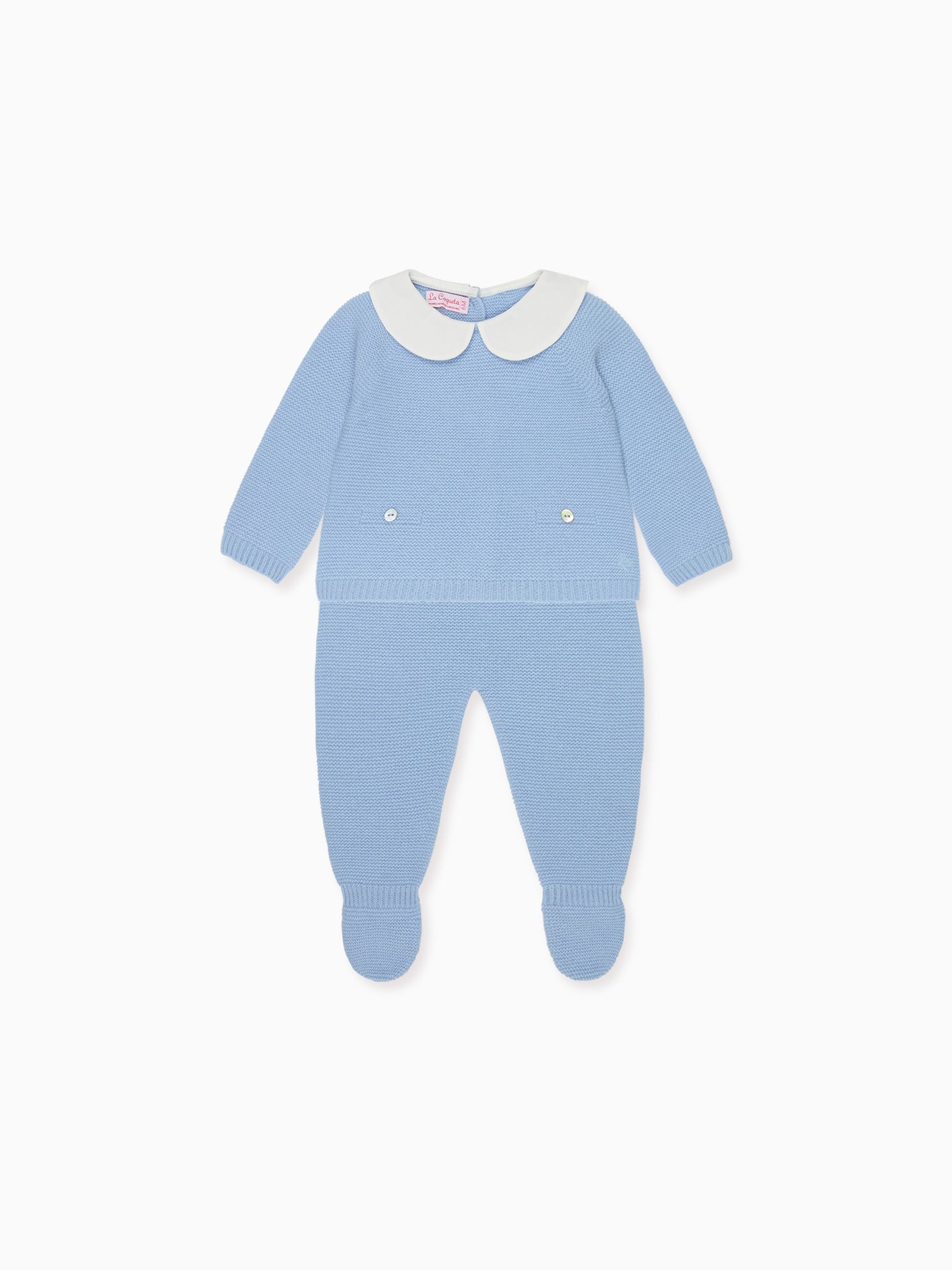 Blue Palmira Cashmere Baby Set