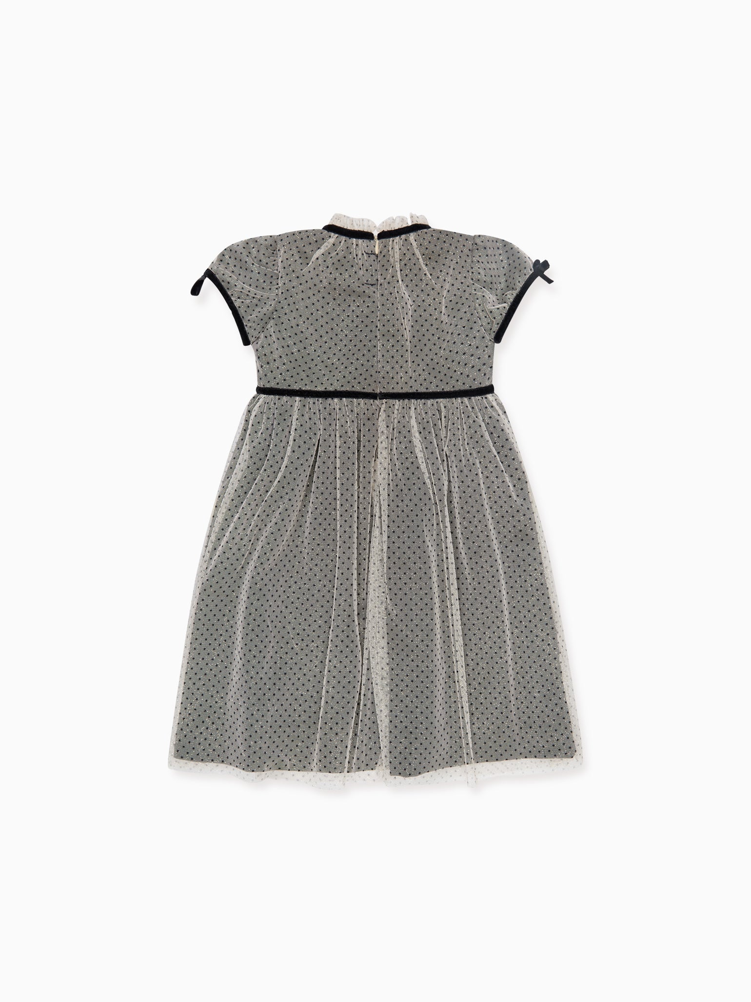 Black Polka Dot Palomina Girl Empire Dress