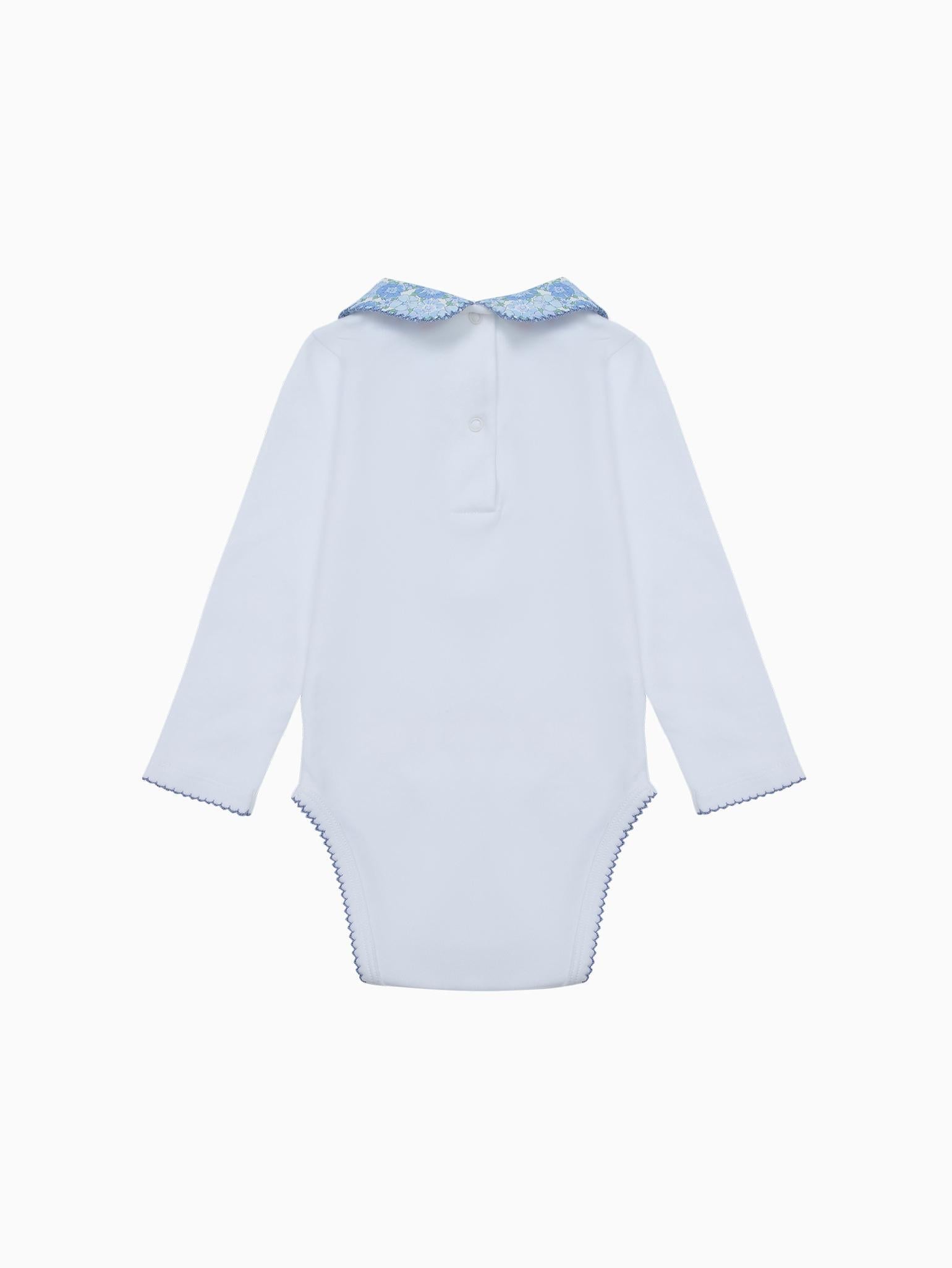 Blue Floral Patricio Baby Girl Body Vest