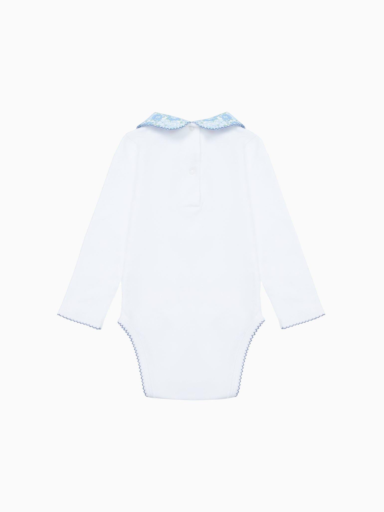 Blue Floral Patricio Baby Girl Body Vest