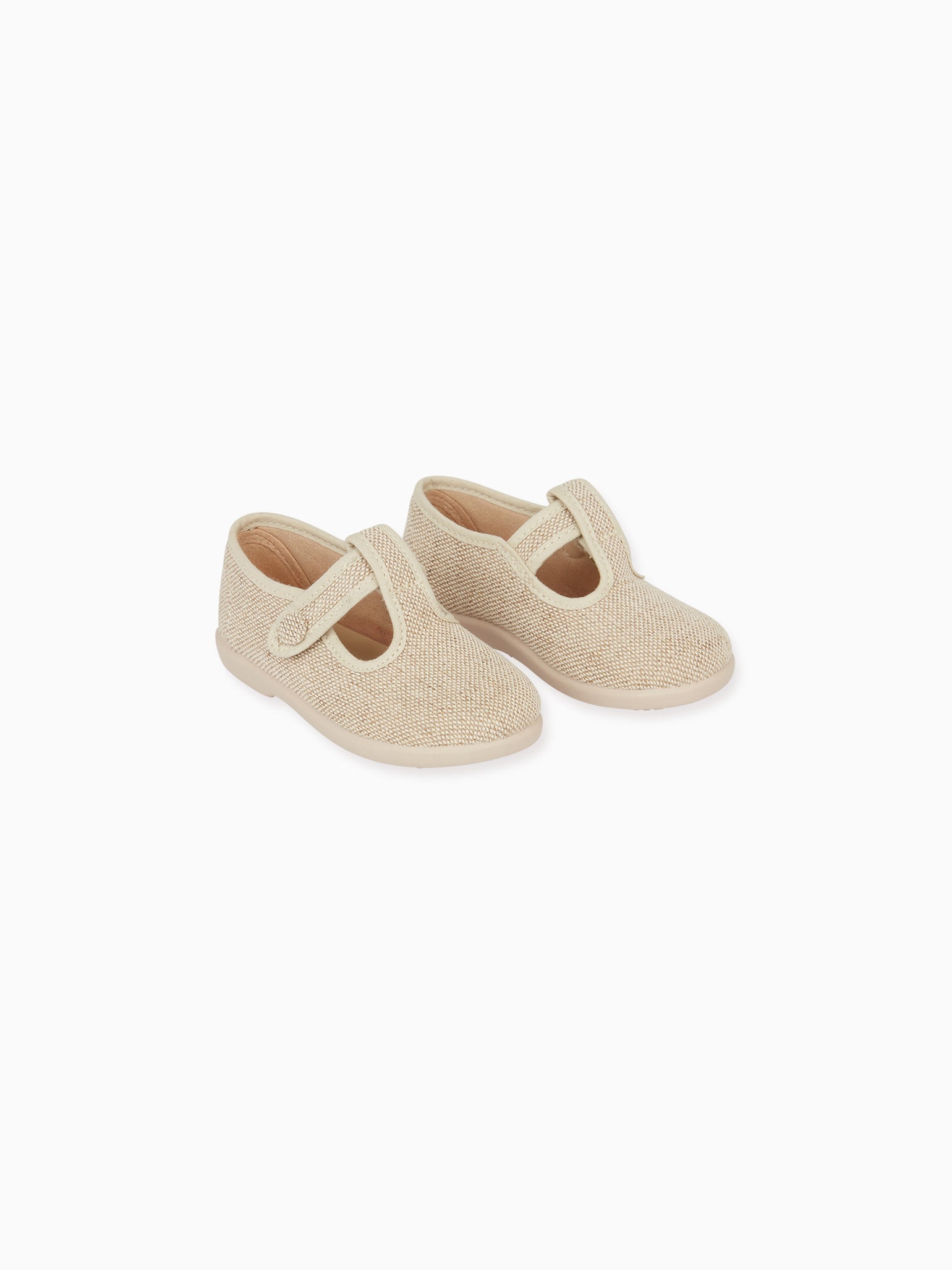 Sand Pedro Canvas Baby T-Bar Espadrille