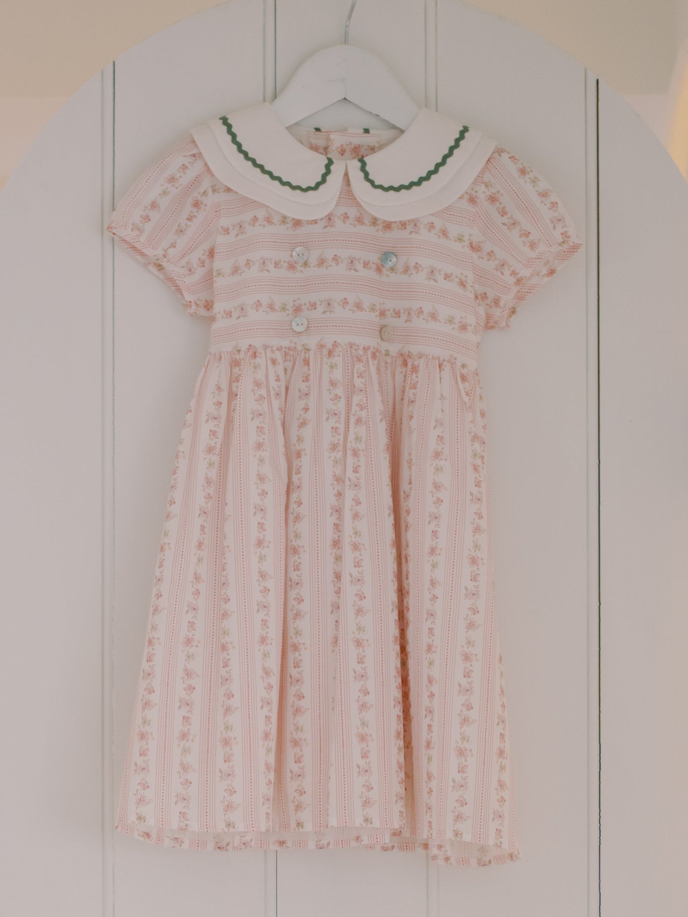 Pink Floral Lana Girl Fit And Flare Dress