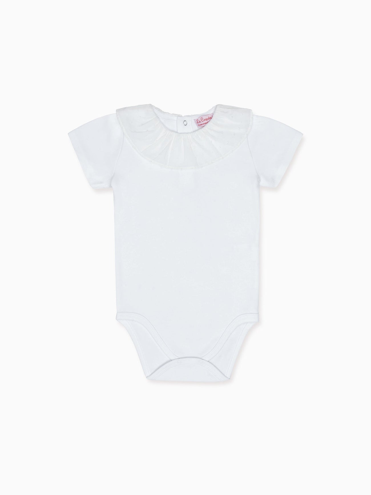 White Pluma Cotton Baby Body Vest