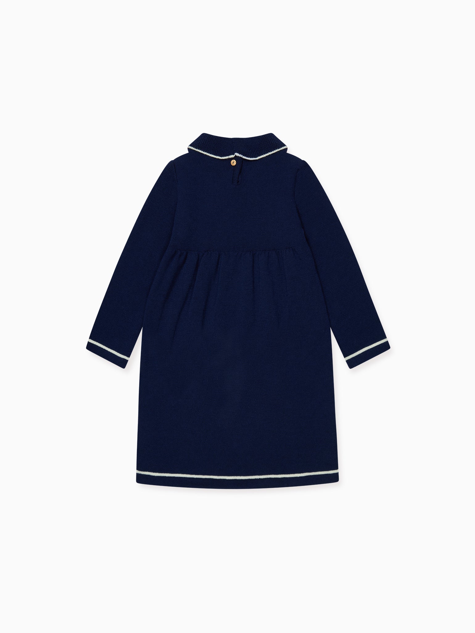 Navy Pomegranate Merino Girl Knitted Dress