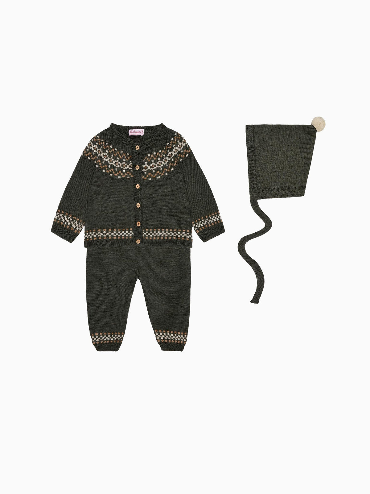 Olive Ramiro Merino Fair Isle Baby Knitted Gift Box Set