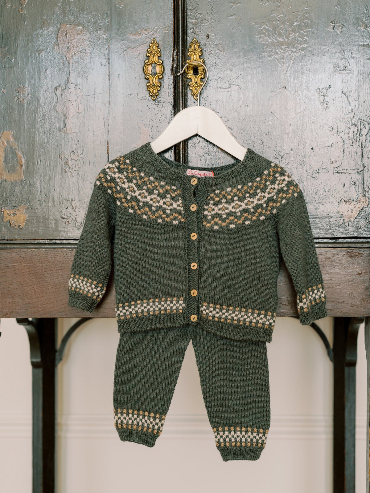 Olive Ramiro Merino Fair Isle Baby Knitted Gift Box Set