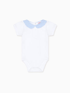 Blue Stripe Raya Baby Body Vest
