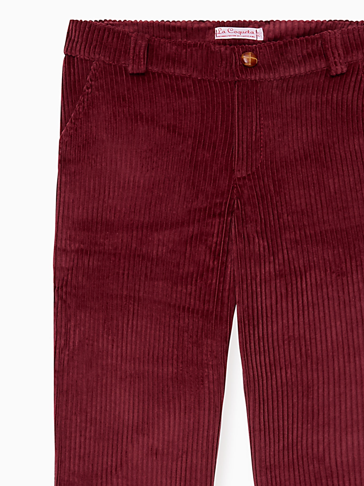 Burgundy Reinaldo Corduroy Boy Trousers