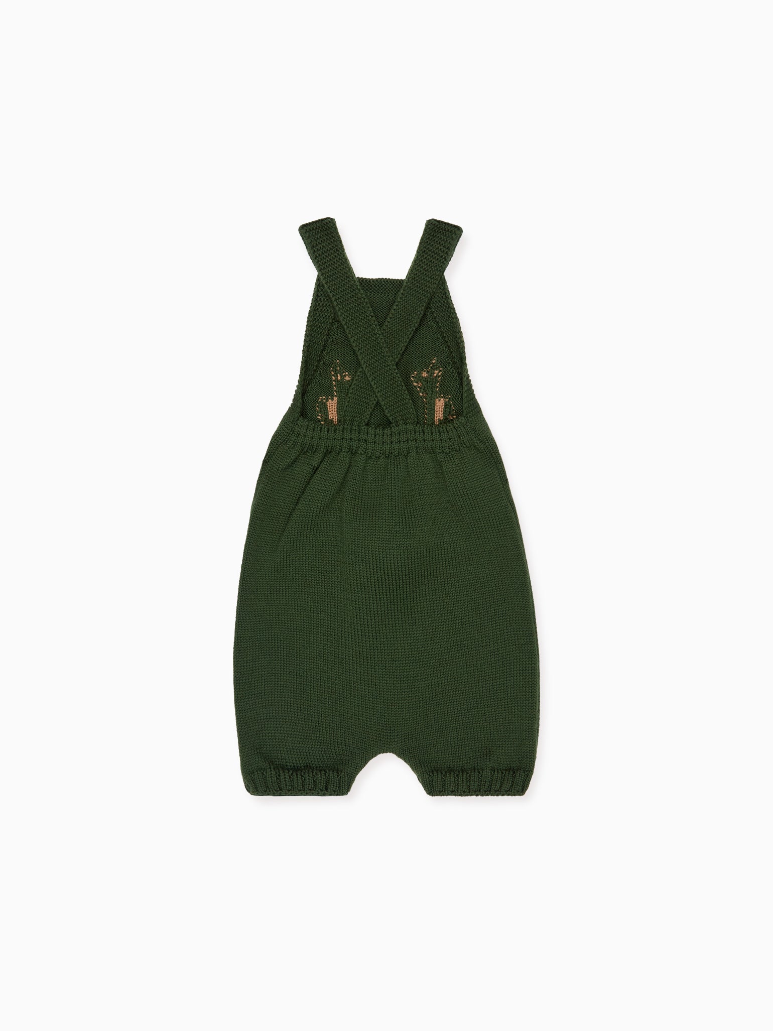 Bottle Green Reno Merino Baby Knitted Dungarees