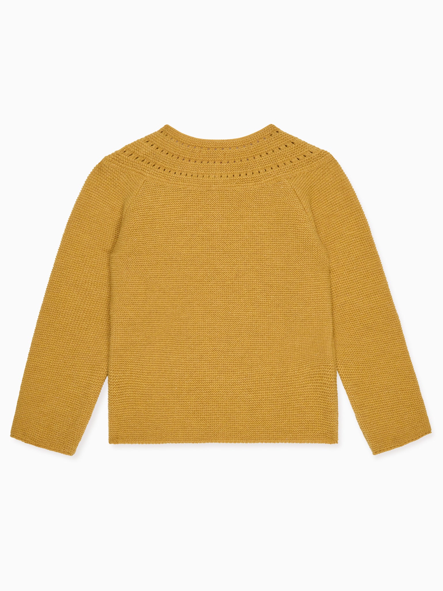 Mustard Rima Merino Girl Cardigan