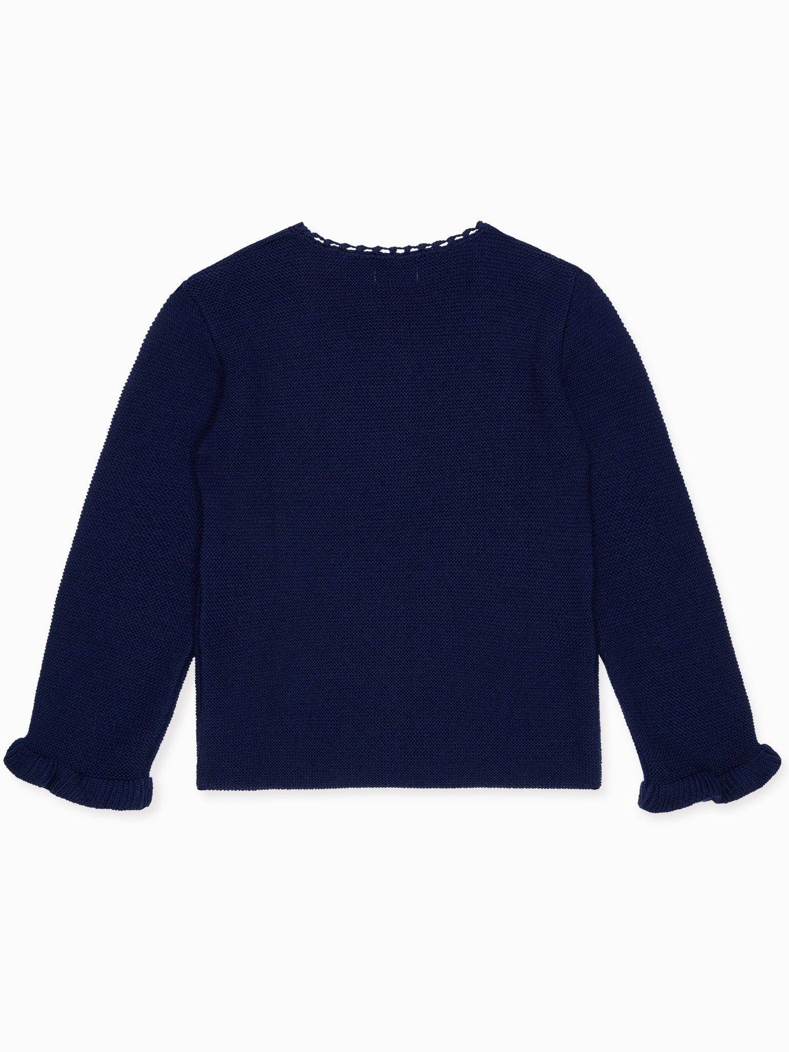 Navy Risa Merino Girl Cardigan