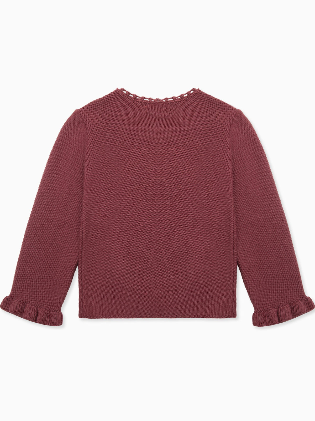 Dark Rose Risa Merino Girl Cardigan