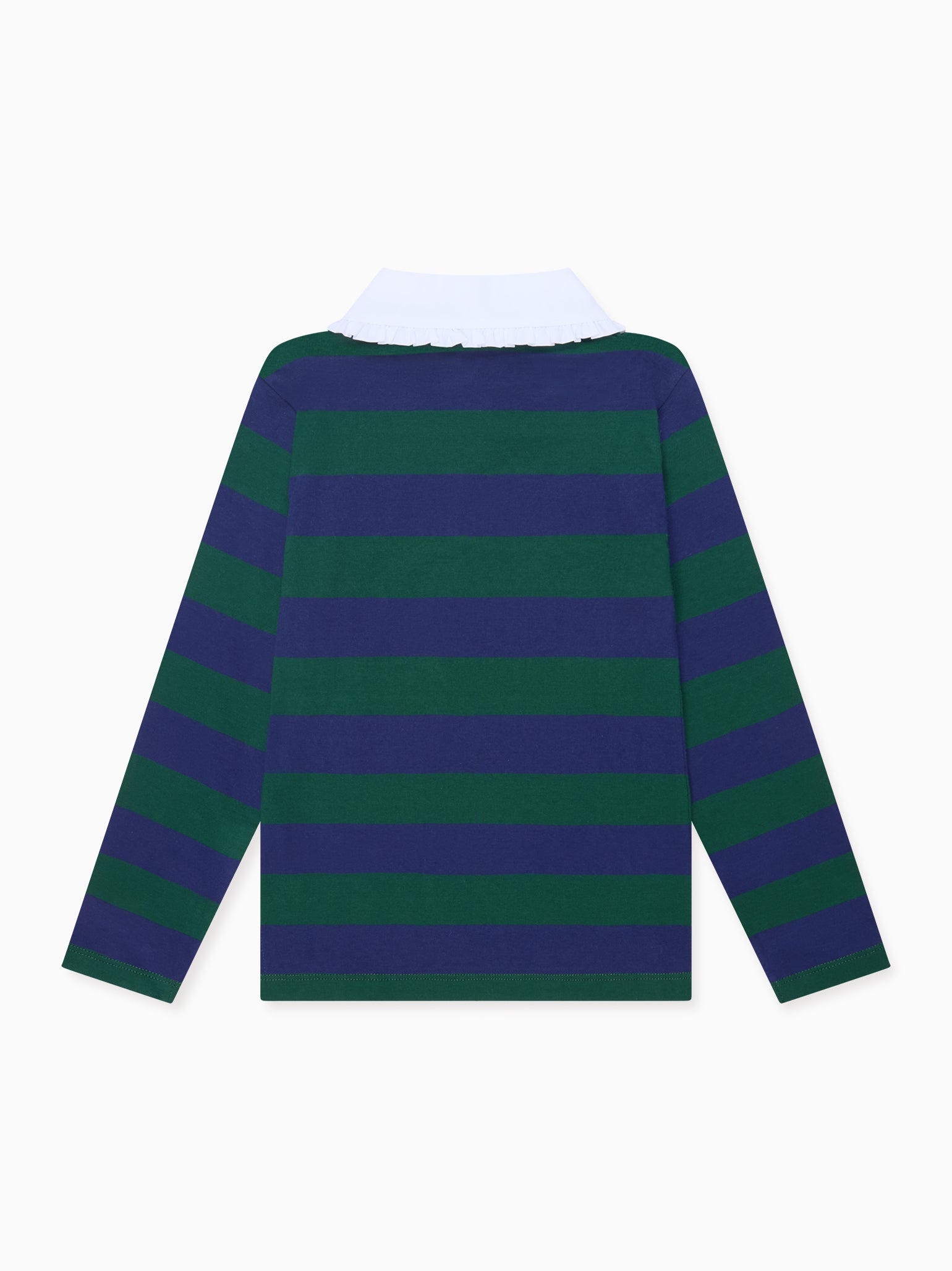 Green Stripe Rosalia Long Sleeve Girl Top