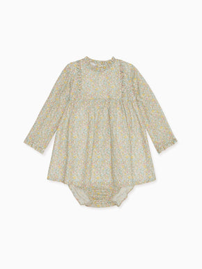 Green Floral Rosaura Baby Girl Set