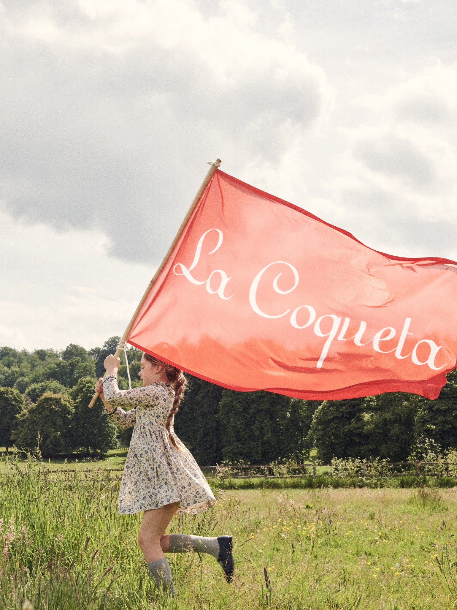 Blue Floral Flora Girl Dress