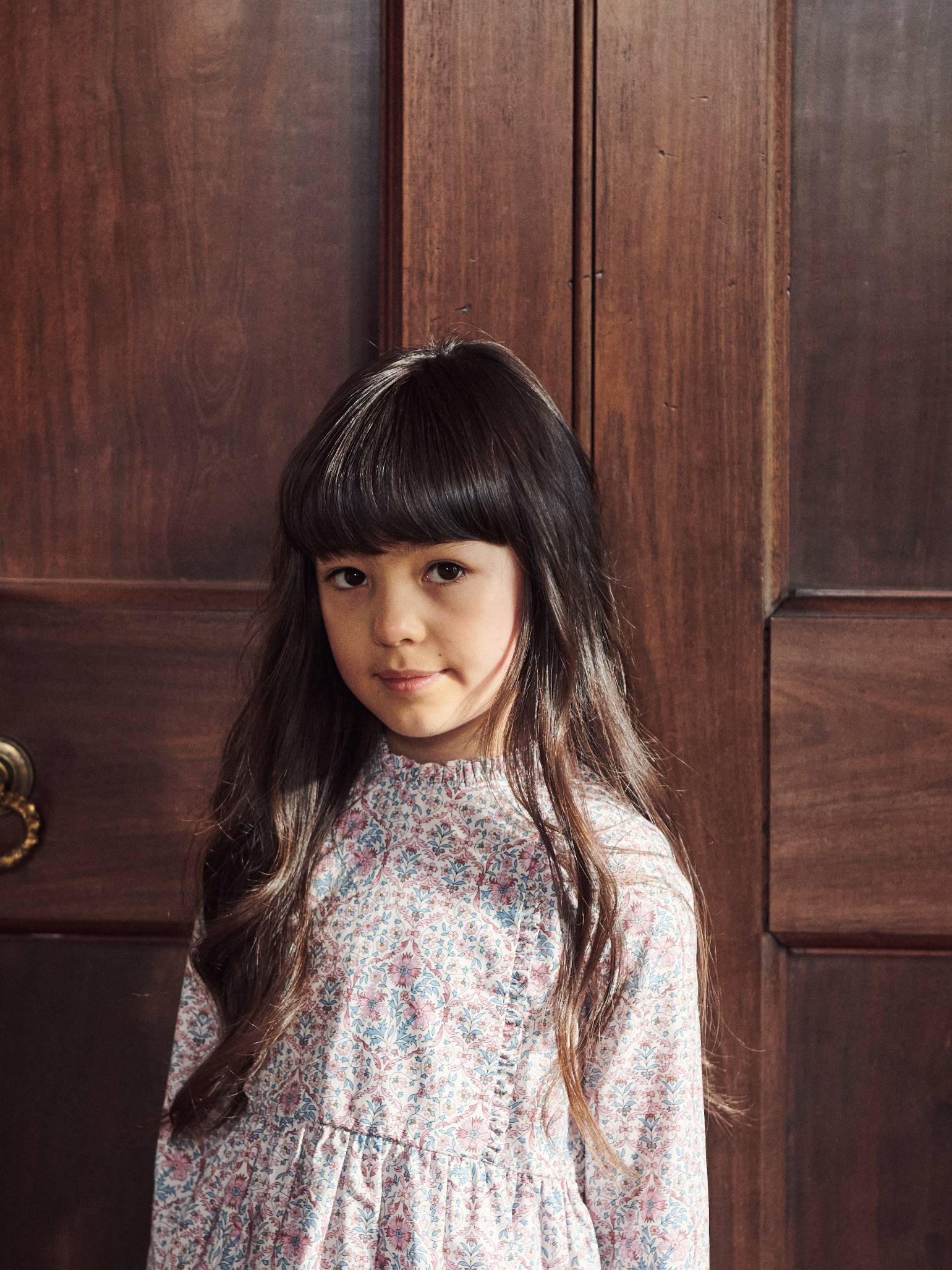 Pink Floral Rosaura Liberty Girl Dress