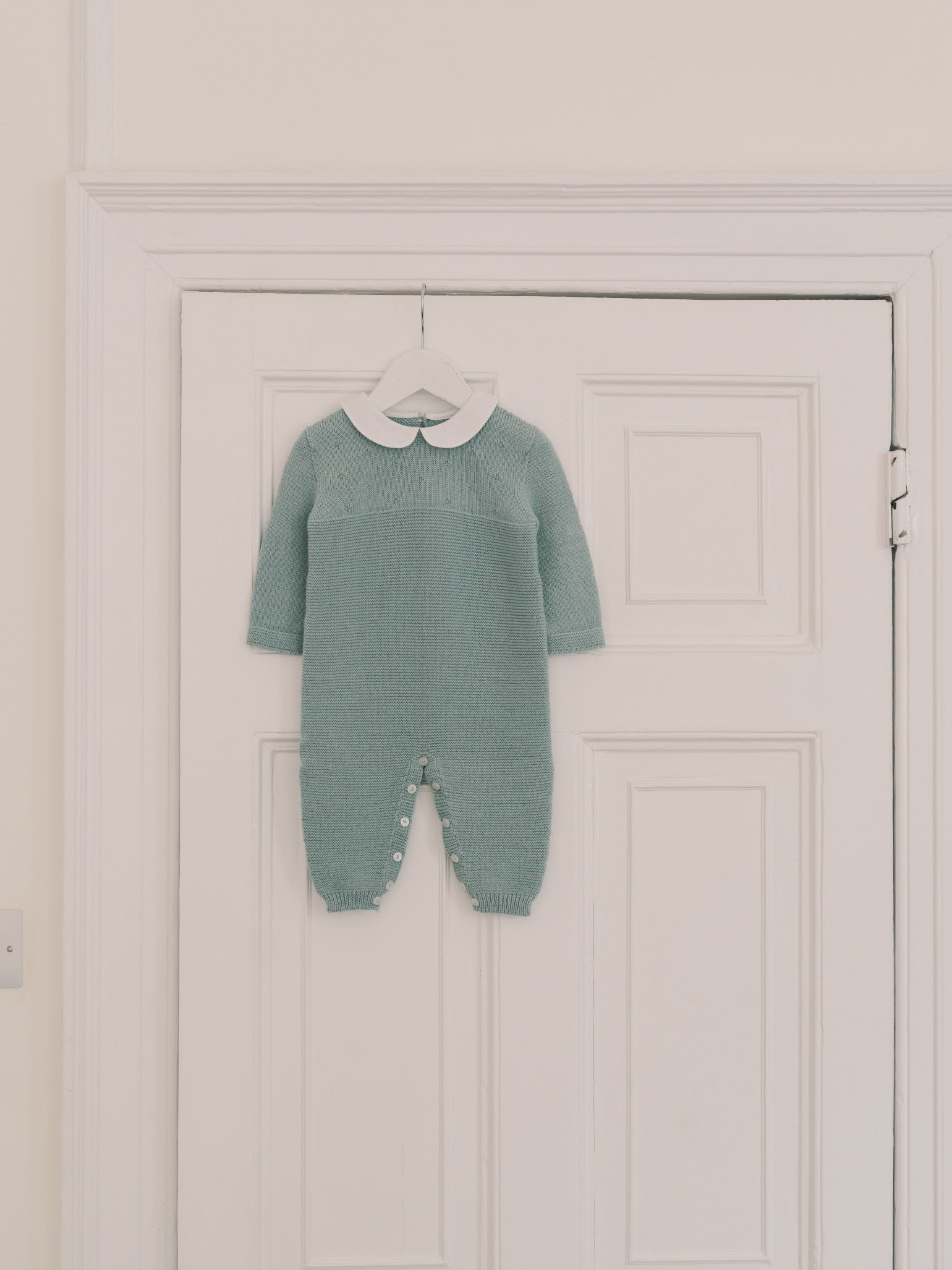 Sage Rumi Merino Baby Knitted Playsuit