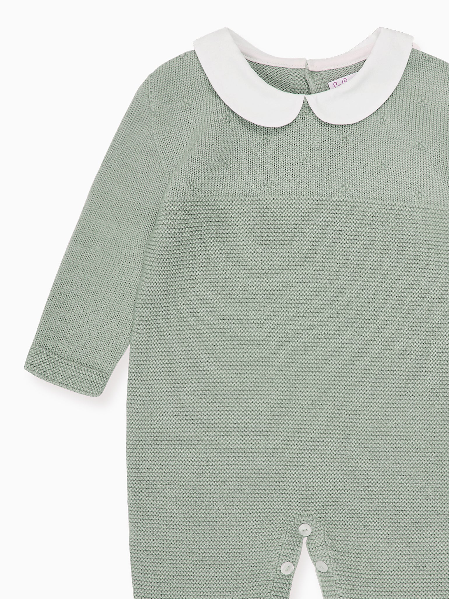 Sage Rumi Merino Baby Knitted Playsuit