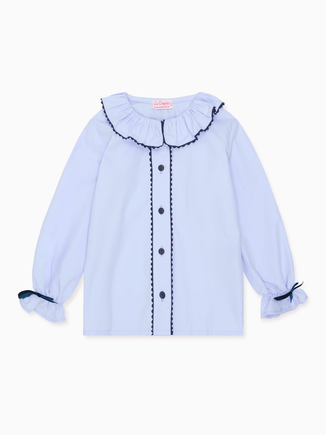 Blue Sacha Girl Long Sleeve Shirt