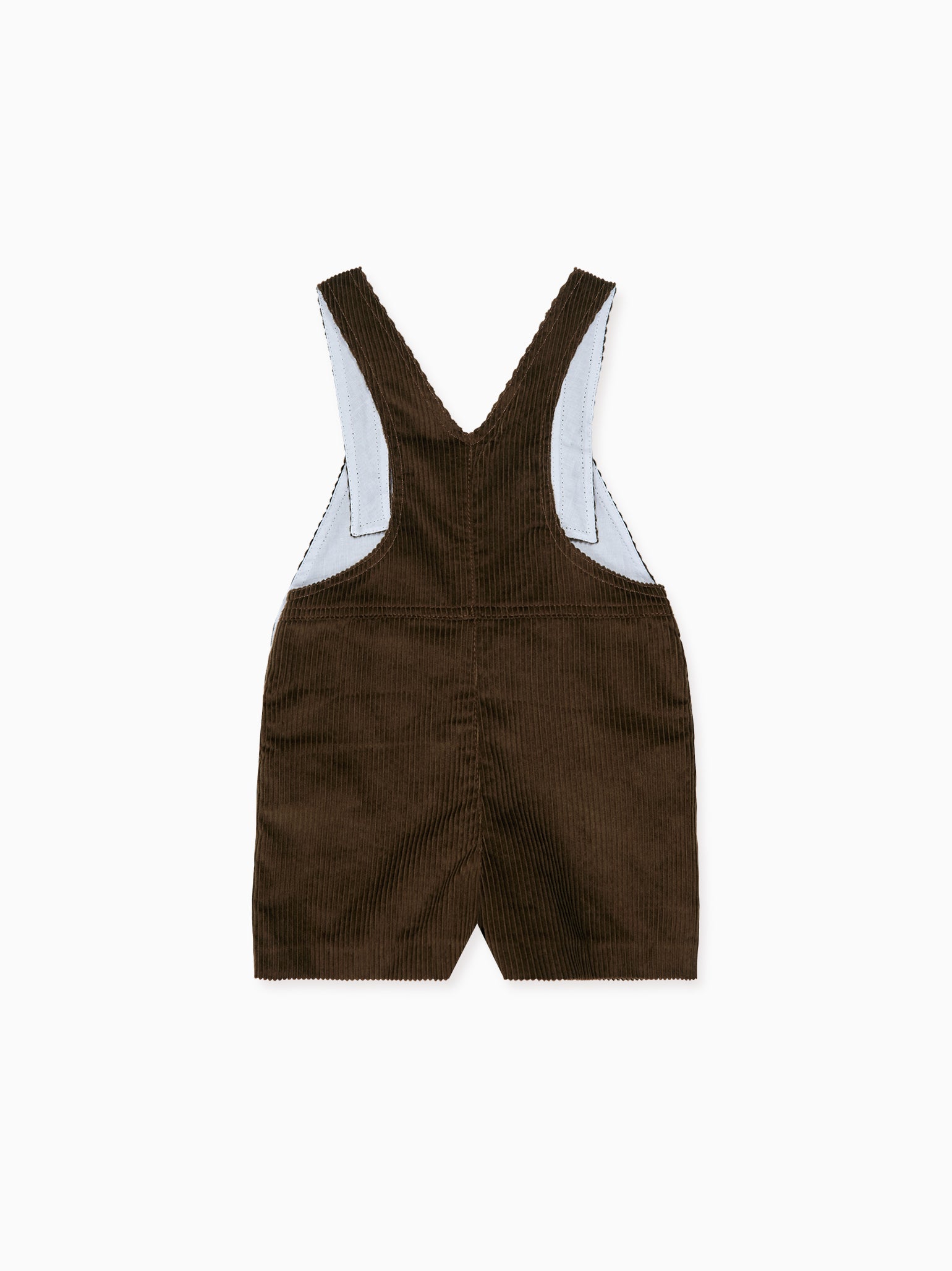 Chocolate Brown Salma Corduroy Baby Dungarees