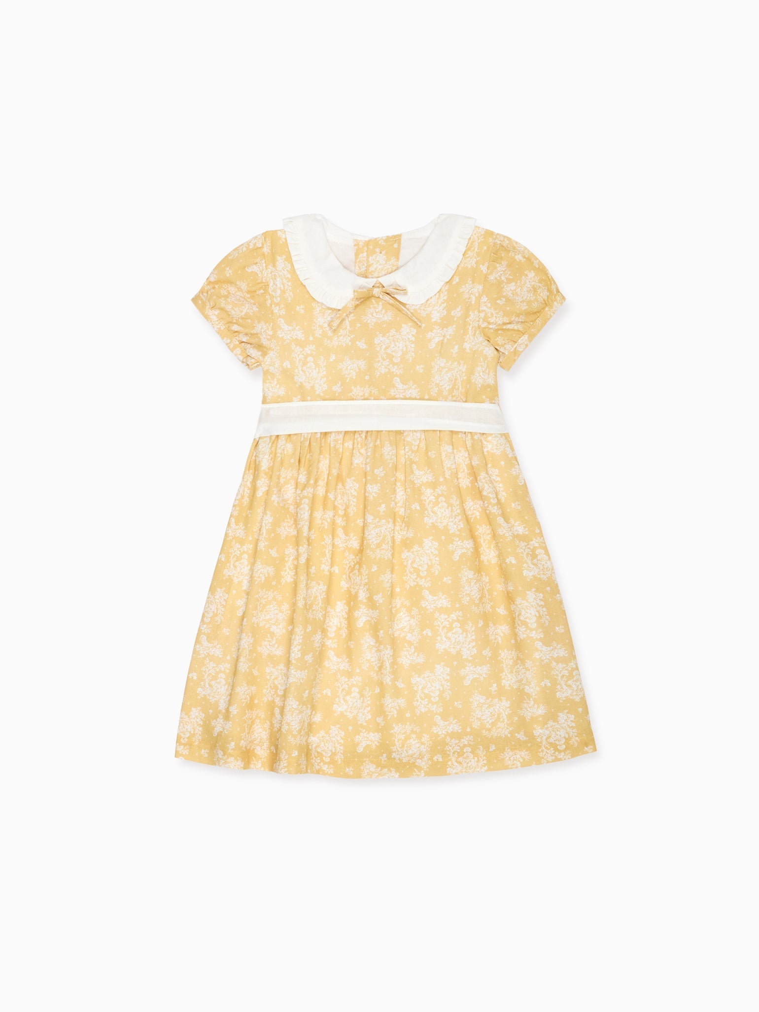 Yellow Toile Sara Girl Dress
