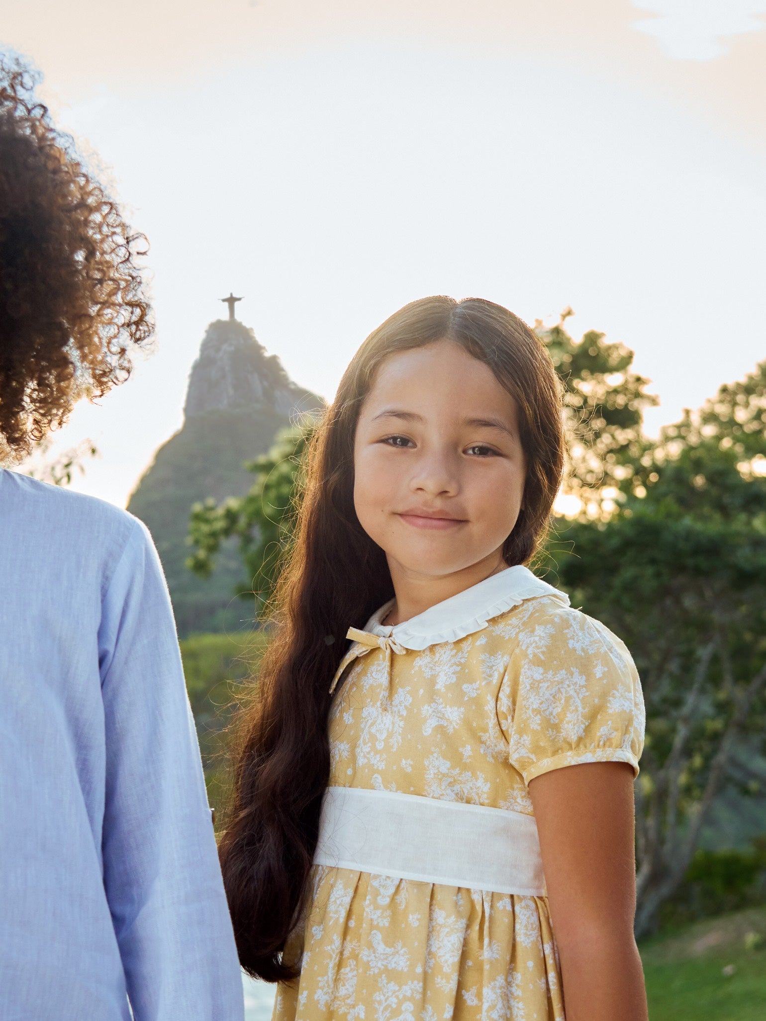 Yellow Toile Sara Girl Dress