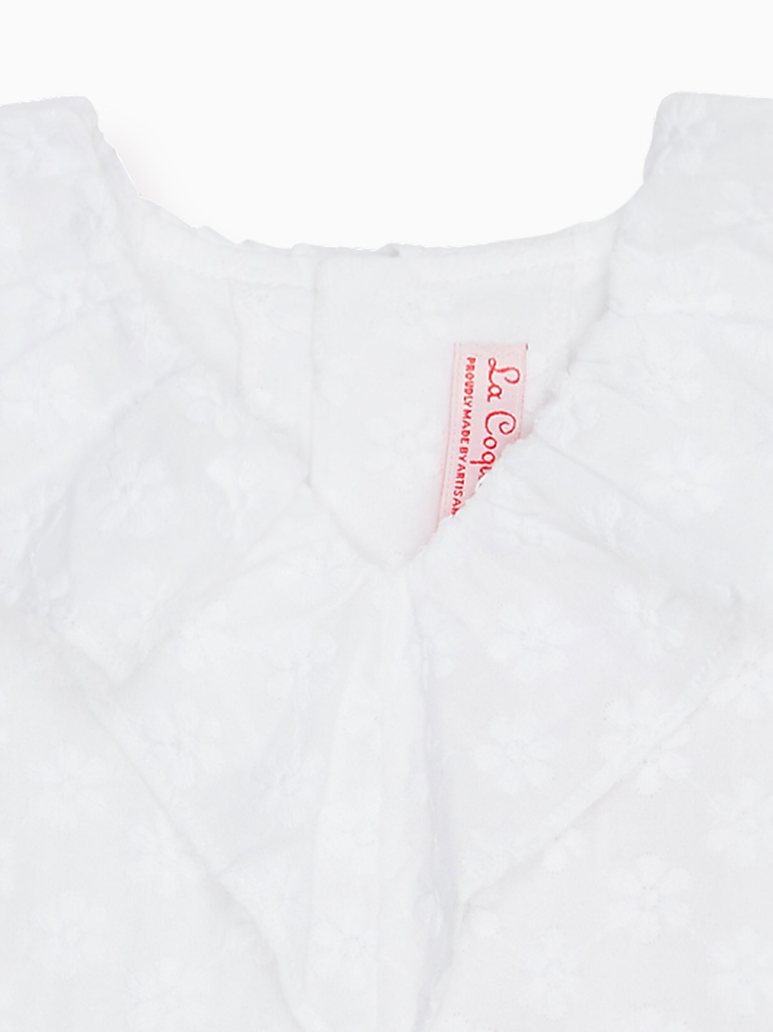 White Serafina Girl Embroidered Dress
