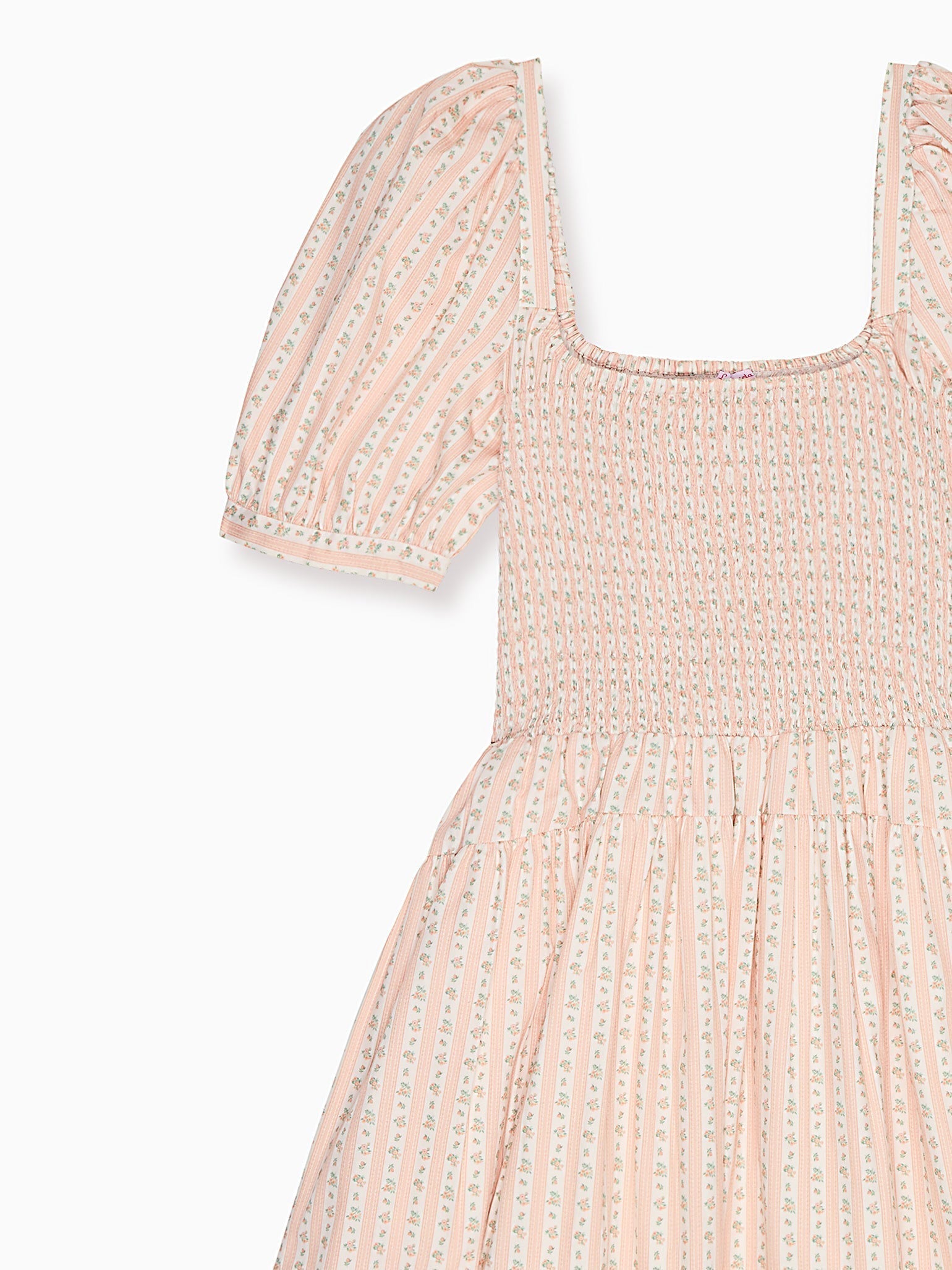 Pink Floral Stripe Sevilla Women Dress