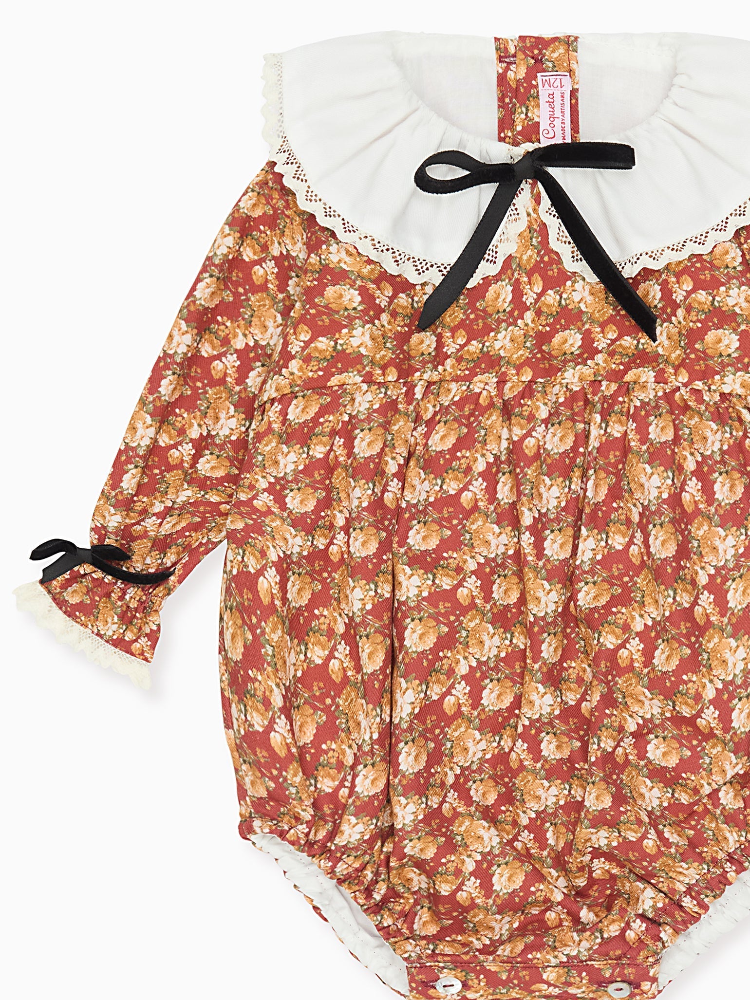 Terracotta Floral Sierra Baby Girl Romper