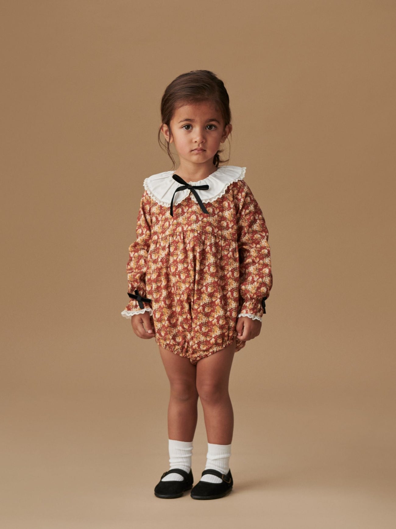 Terracotta Floral Sierra Baby Girl Romper