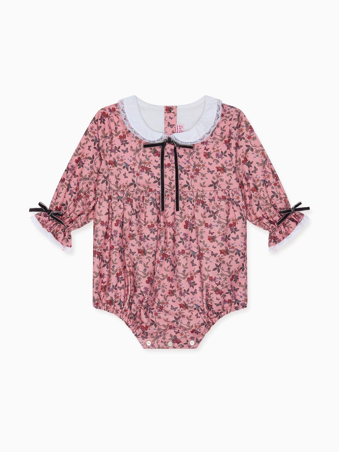 Dusty Pink Floral Sierra Baby Girl Romper