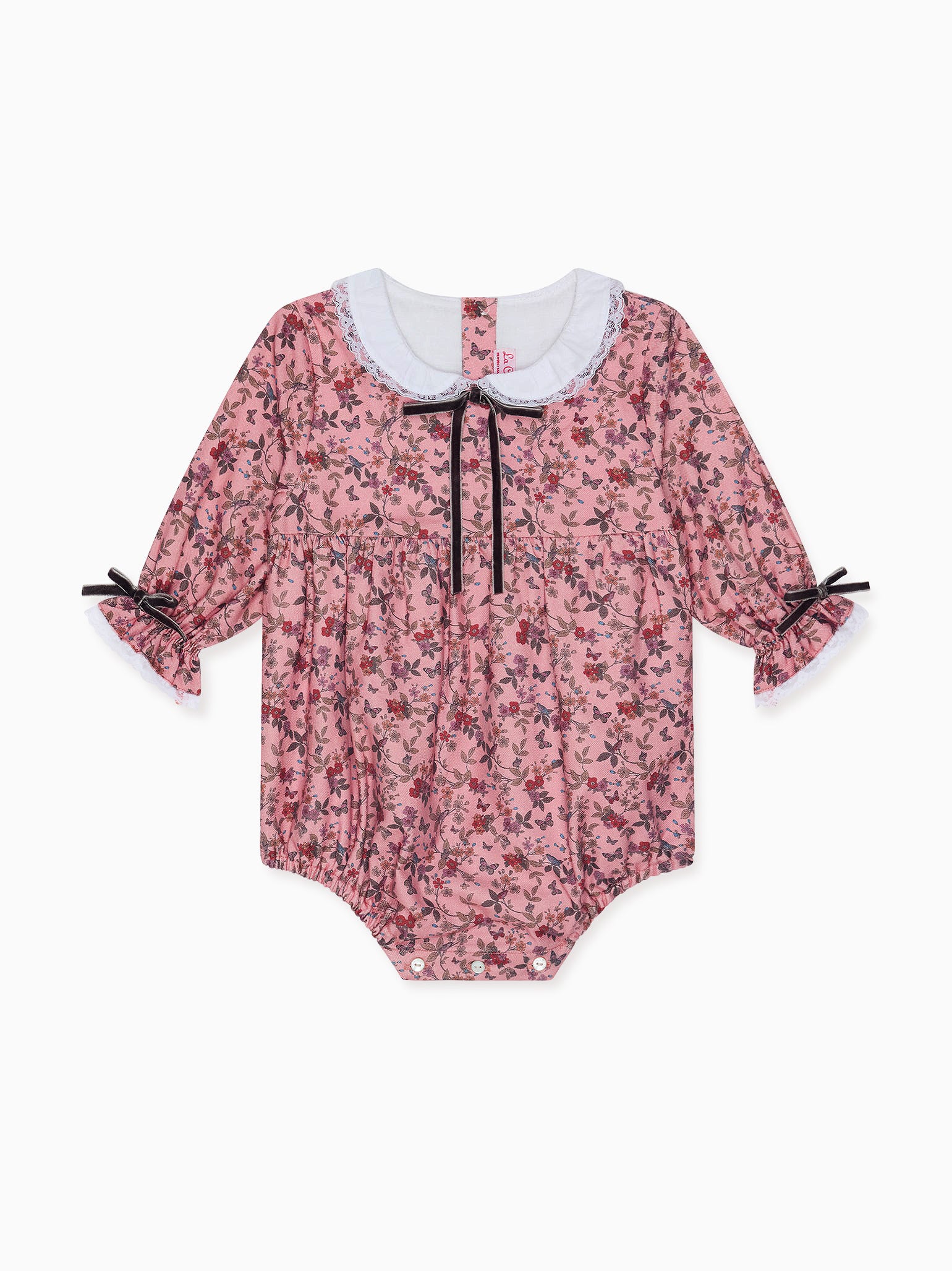 Dusty Pink Floral Sierra Baby Girl Romper