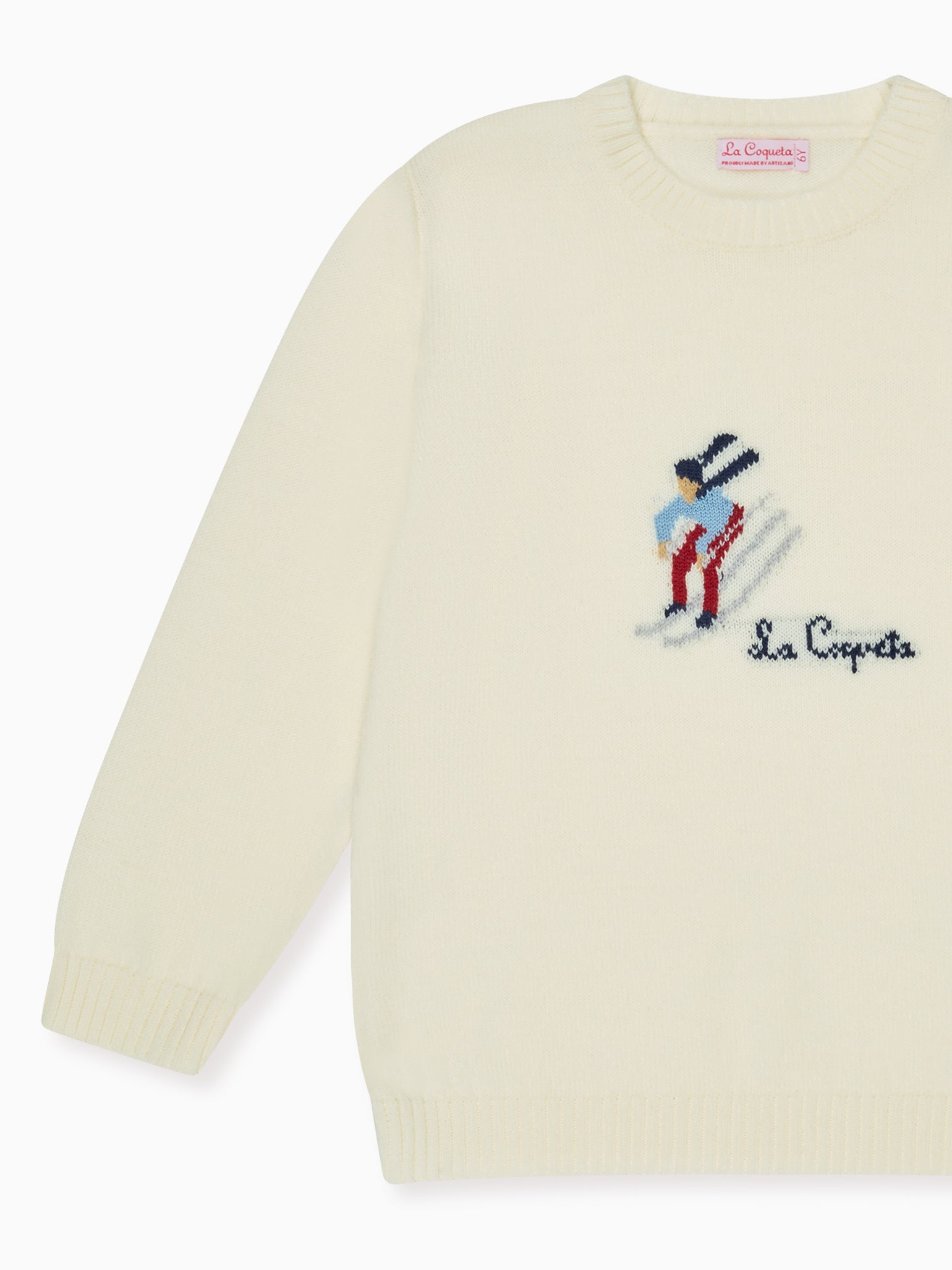Ivory Ski Merino Kids Jumper