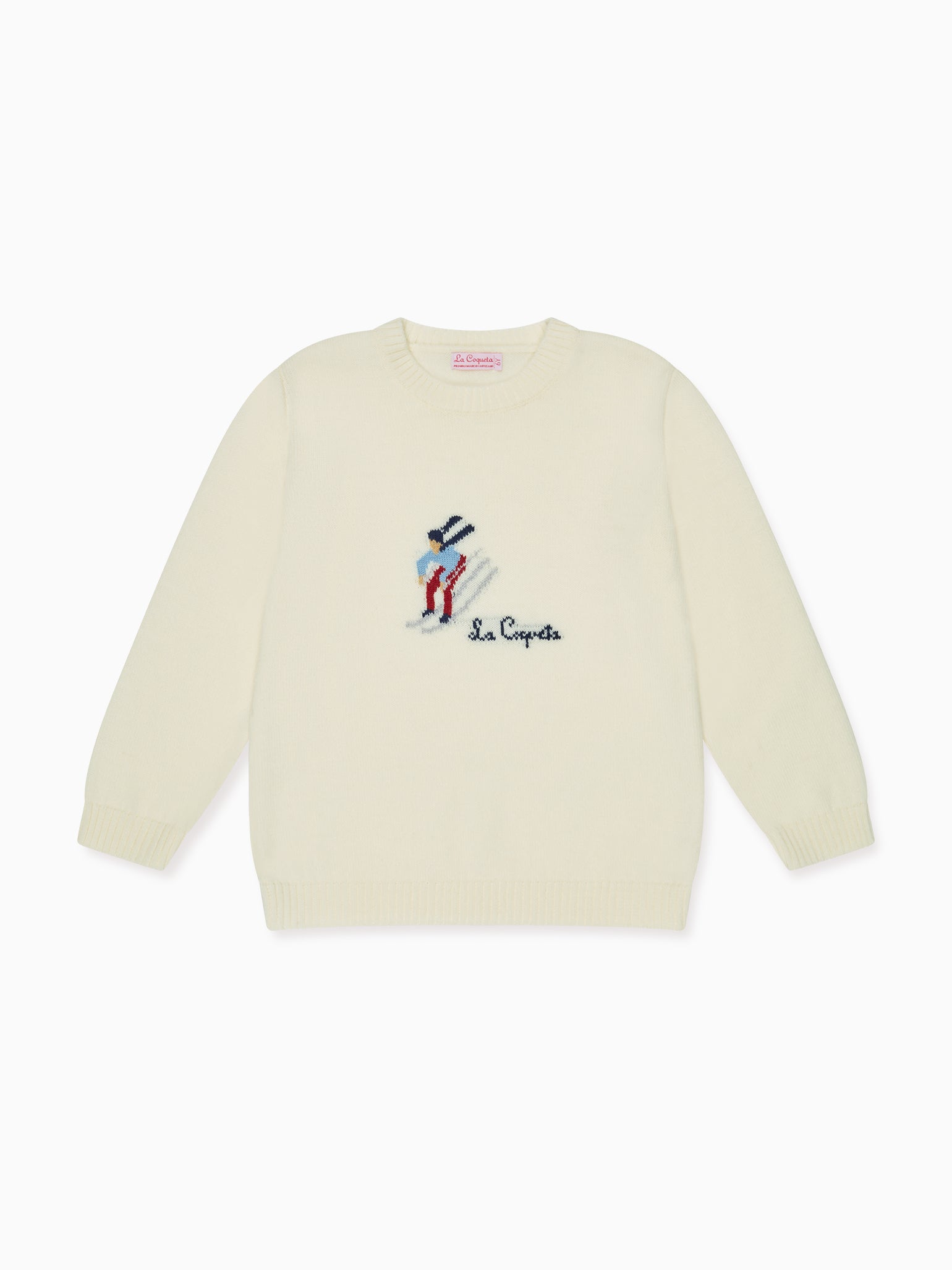 Ivory Ski Merino Kids Jumper