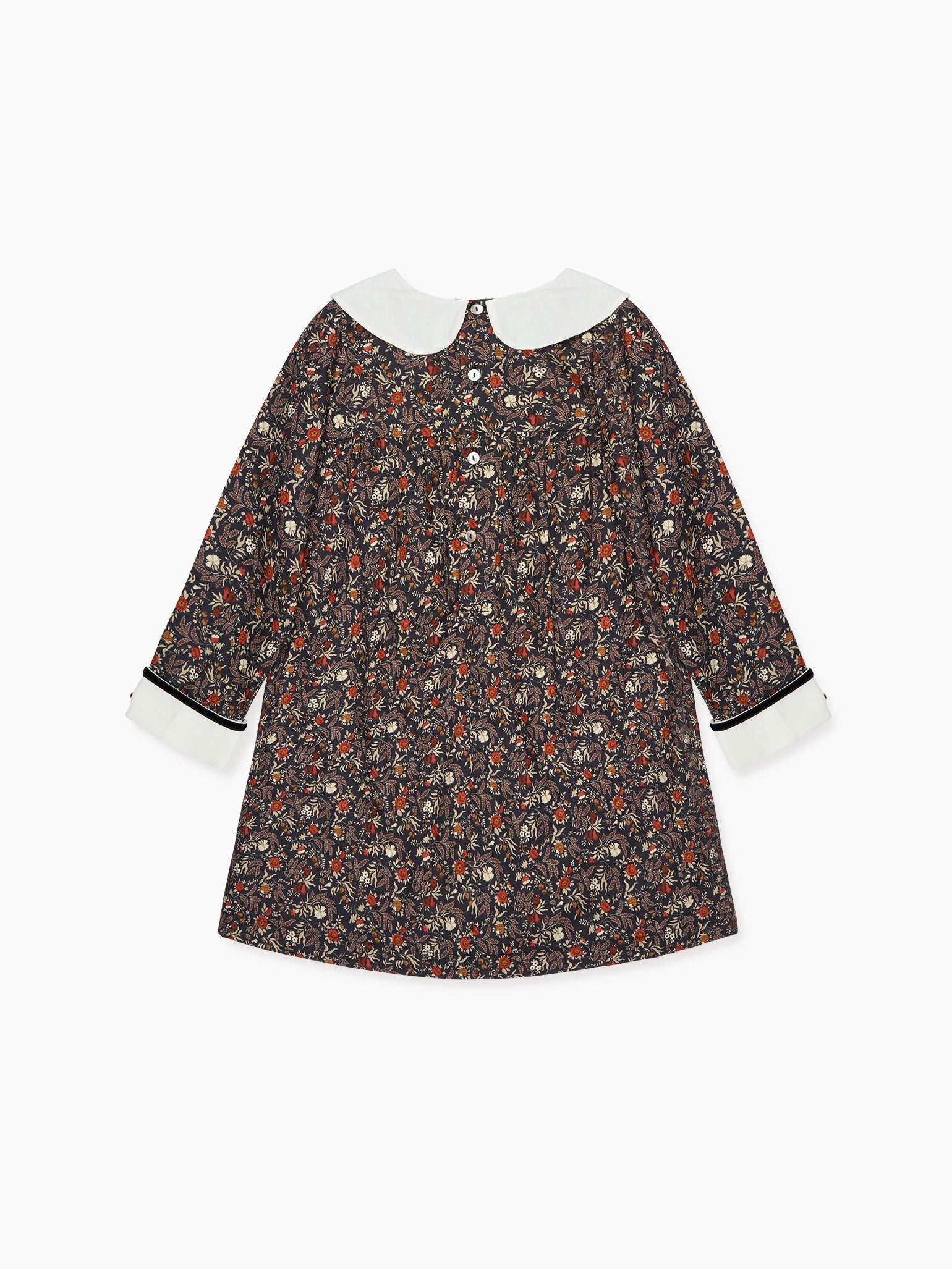 Navy Floral Sofia Girl A-Line Dress