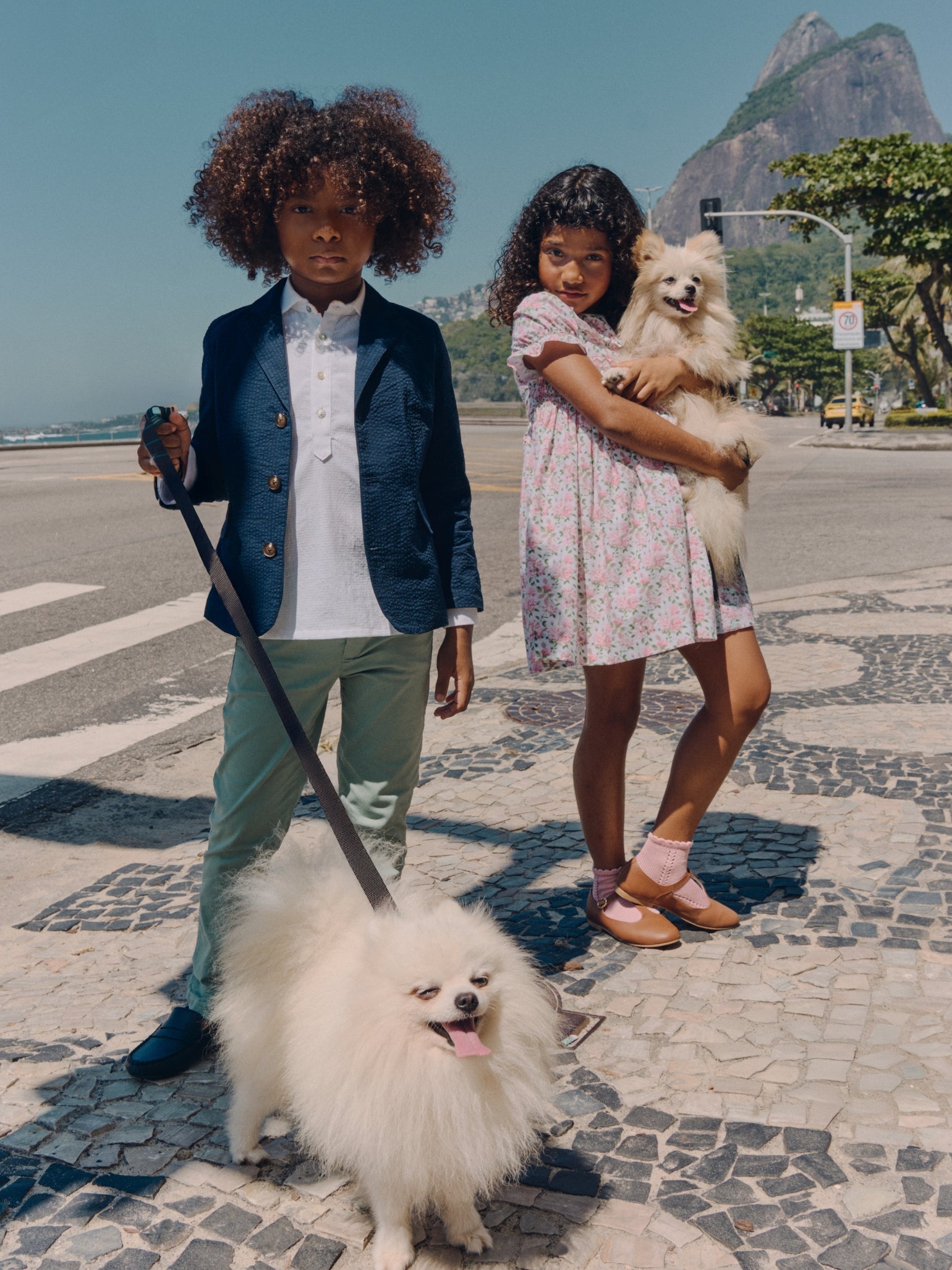 Navy Seersucker Sybil Boy Jacket