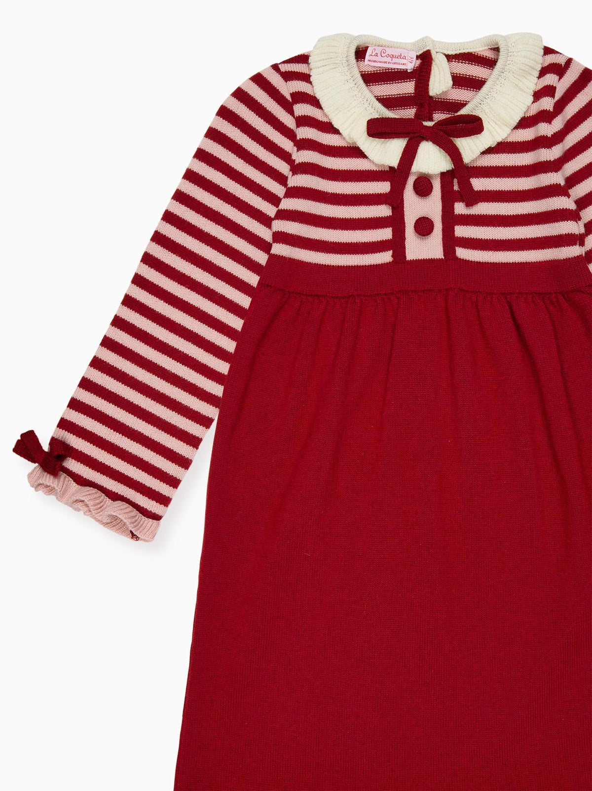 Burgundy Marisela Girl Knitted Dress
