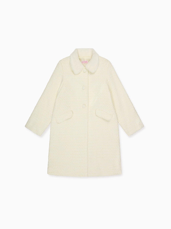 Ivory Rose Girl Coat