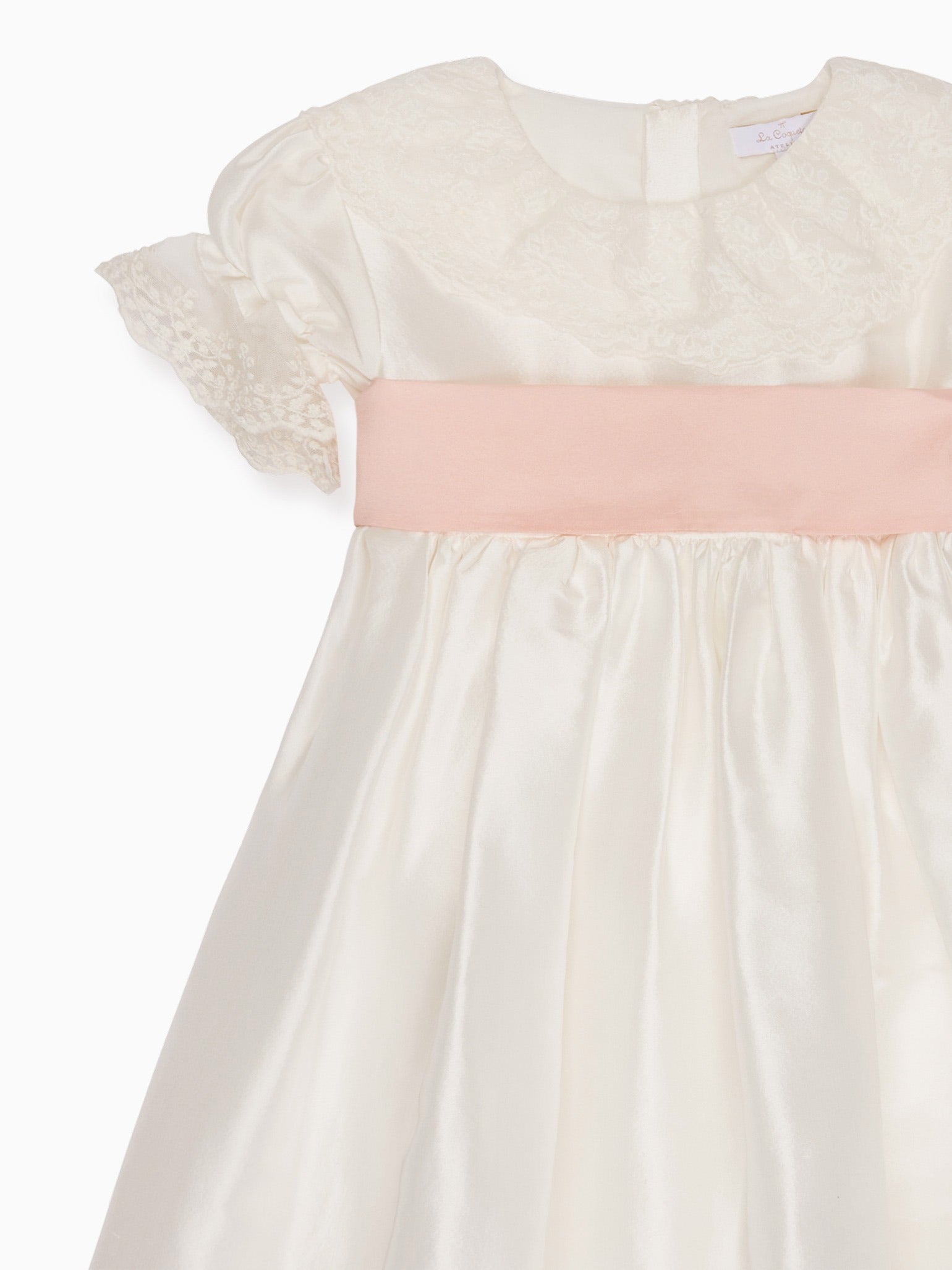 Ivory Tabitha Silk Ceremony Girl Dress