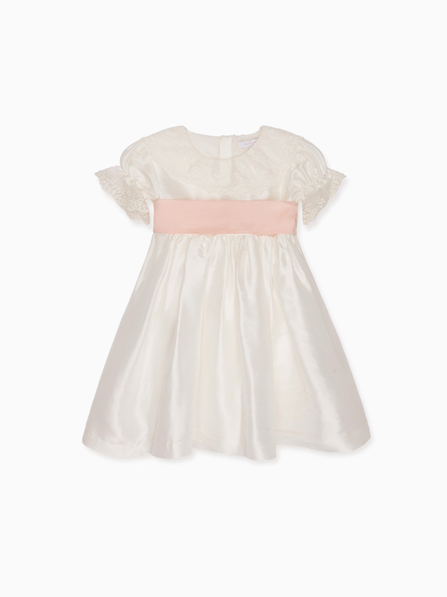 Ivory Tabitha Silk Ceremony Girl Dress
