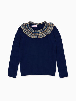 Navy Tavi Merino Girl Jumper
